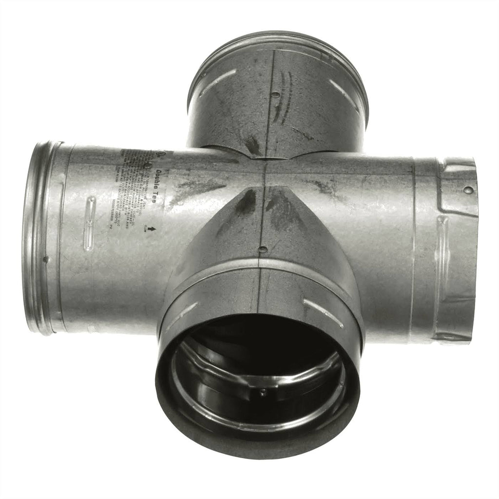 4'' PelletVent Pro Double Tee with Clean-Out Cap E79817