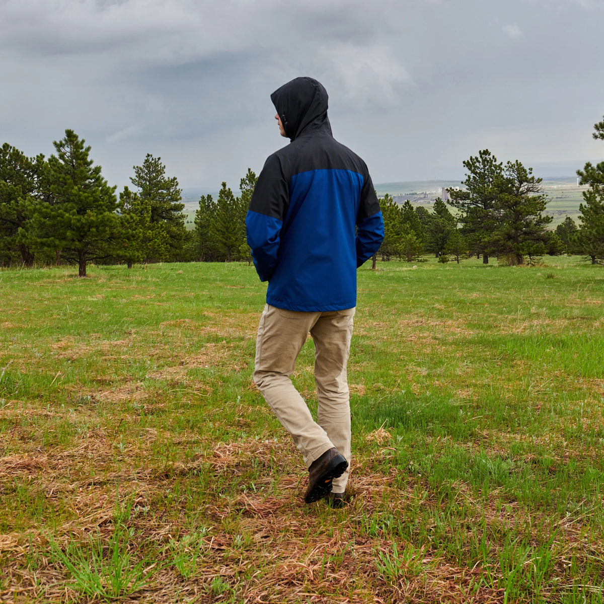 Men's Blue Rain Jacket N446