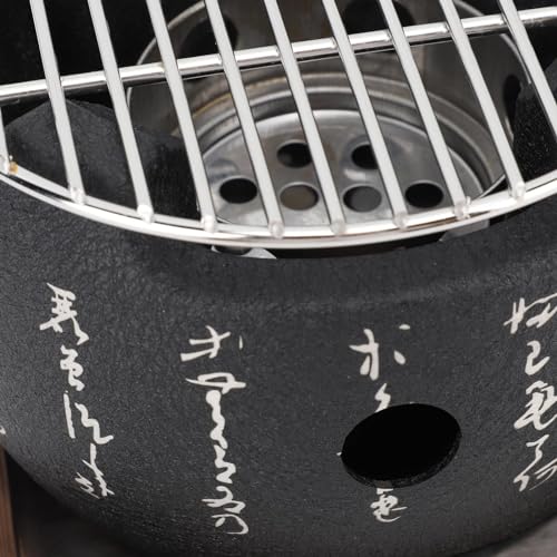 Mini Portable Round Aluminum Alloy Charcoal Hibachi Grill T977