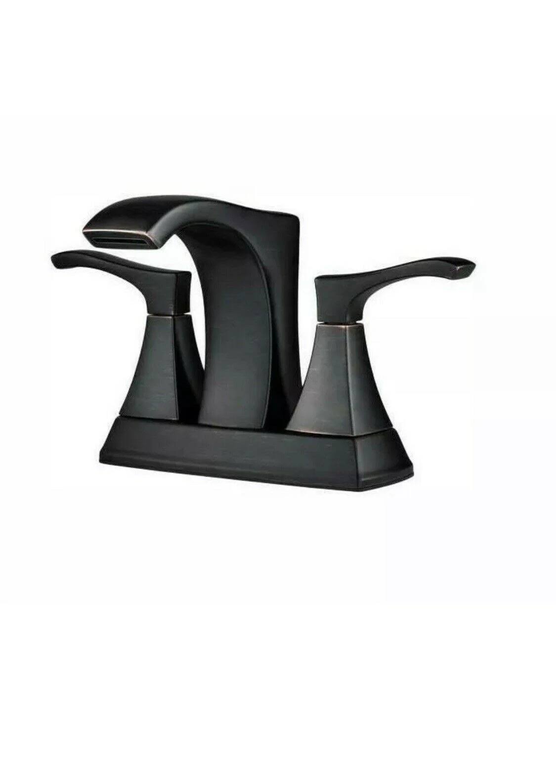 Tuscan Bronze 4 in. Centerset 2-Handle Bathroom Faucet S35838