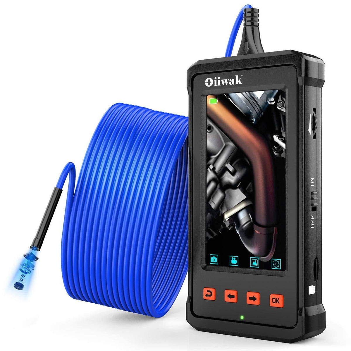 Industrial Endoscope 5.5mm Waterproof Inspection Camera 1080p 4.3inch Screen W68493