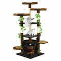 67-Inch Brown Black Cat Condo Climber Furniture H423090