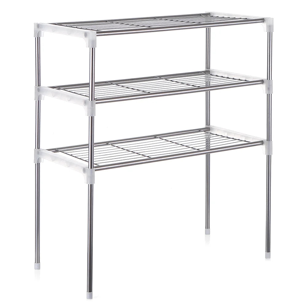 3-Tier Kitchen Storage Shelf Rack Microwave Oven Shelving Unit X844189
