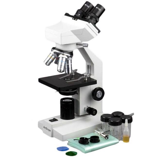 40X-1600X Binocular Compound Microscope with 1.3MP Camera A92197