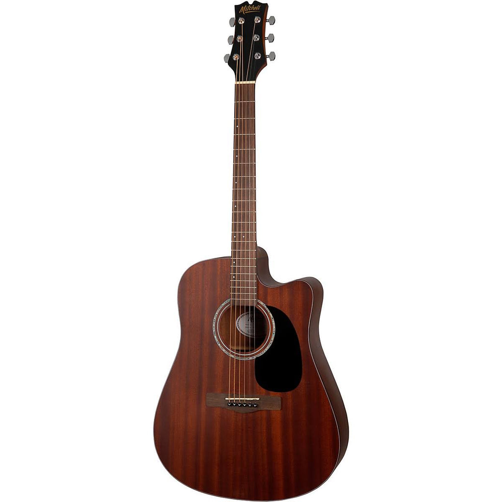 Mahogany Dreadnought Acoustic-Electric Cutaway Guitar F5988