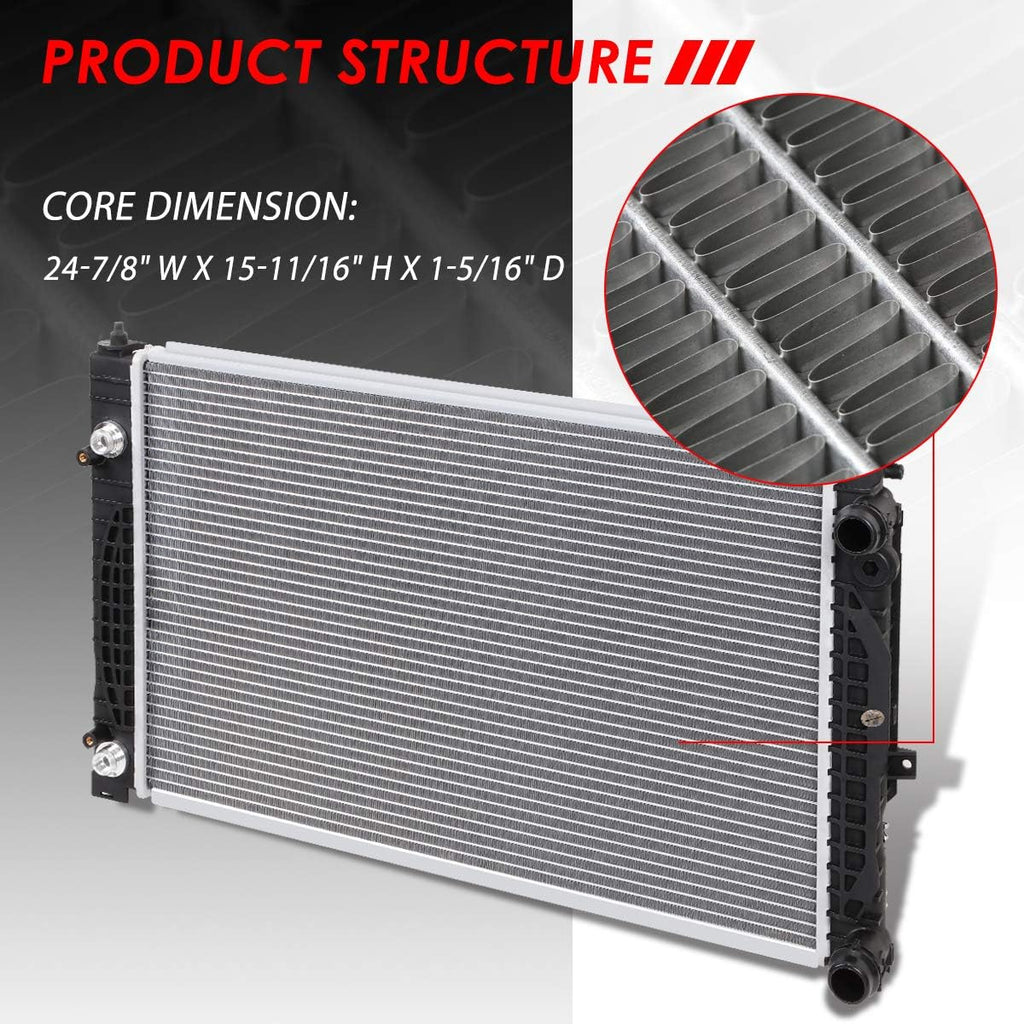 2-Row Aluminum Cooling Radiator L10044
