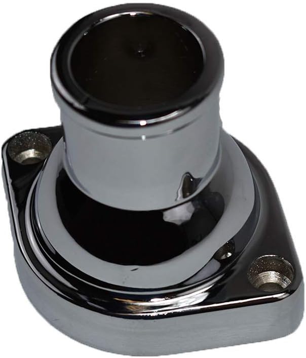Straight Water Neck Thermostat Housing Chrome Aluminum Pack of 2 J461