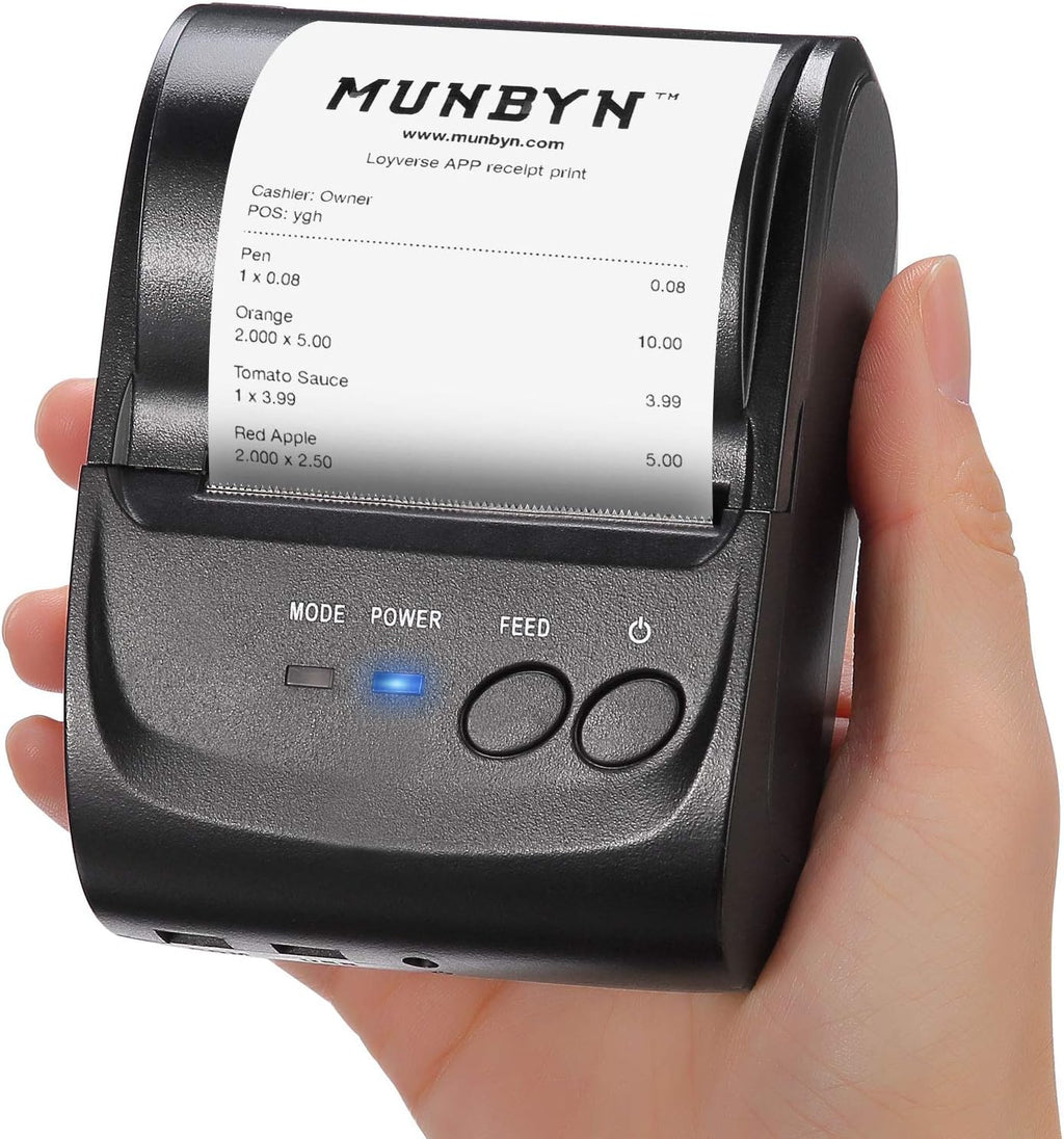 Portable Mini 2 Inches 58mm Thermal Receipt Printer with Carry Case R8364