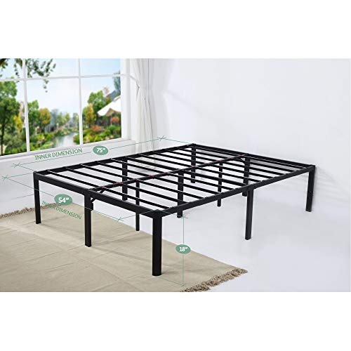 18 Inch Tall Metal Slat Bed Frame (Full) D663671