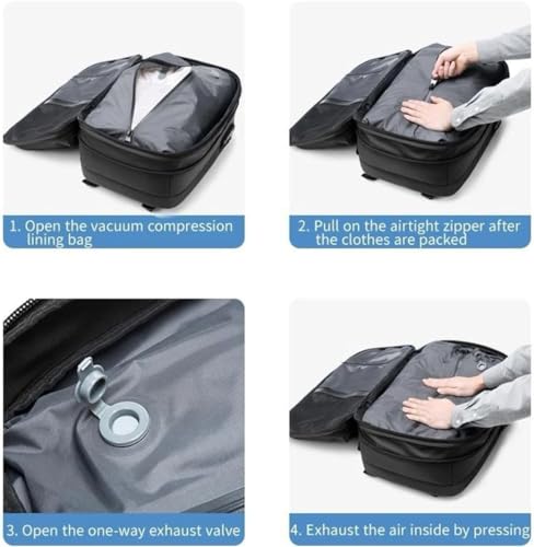 60L Expandable Water Resistant Backpack (Grey) X596125
