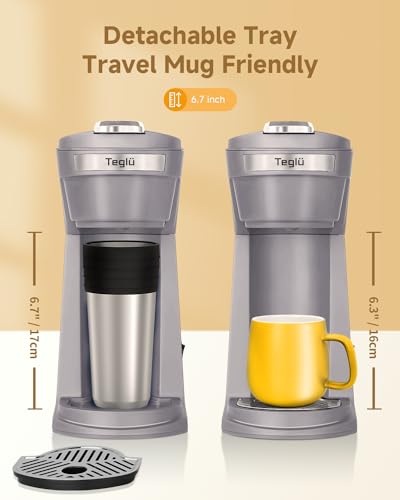 Gray Single Serve Coffee Maker P737