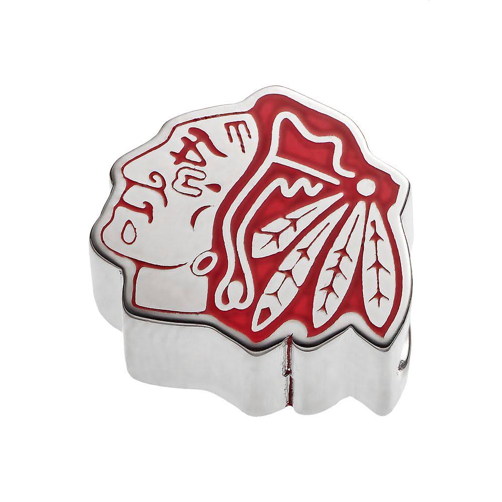 Sterling Silver Enameled Logo Bead S964027