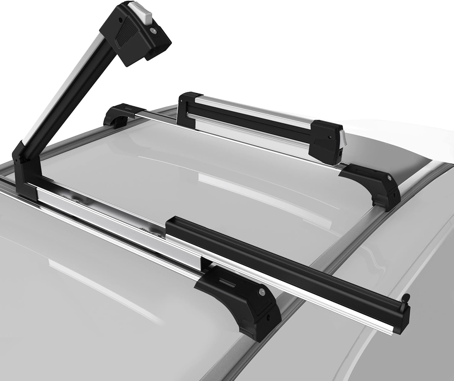 Universal Ski & Snowboard Car Rack with Anti-Theft Lock, 35 Fits Up to 6 Pairs of Skis or 4 Snowboards C127