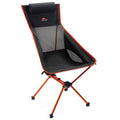 Black High Back Lightweight Camp Chair with Headrest and Carry Case C867