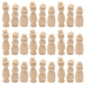 30 Pcs Wooden Doll Pegs Painting Toys Y59377
