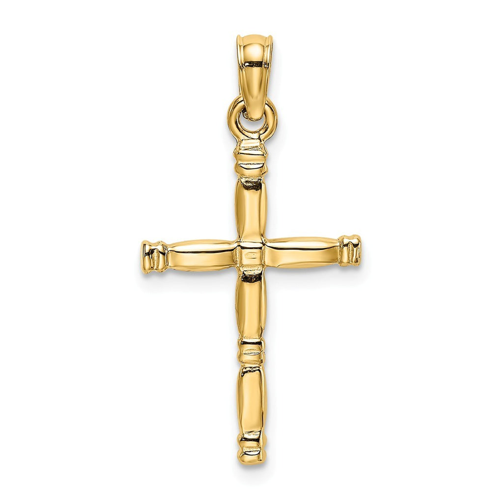 14k Gold Cross Pendant Necklace G191005