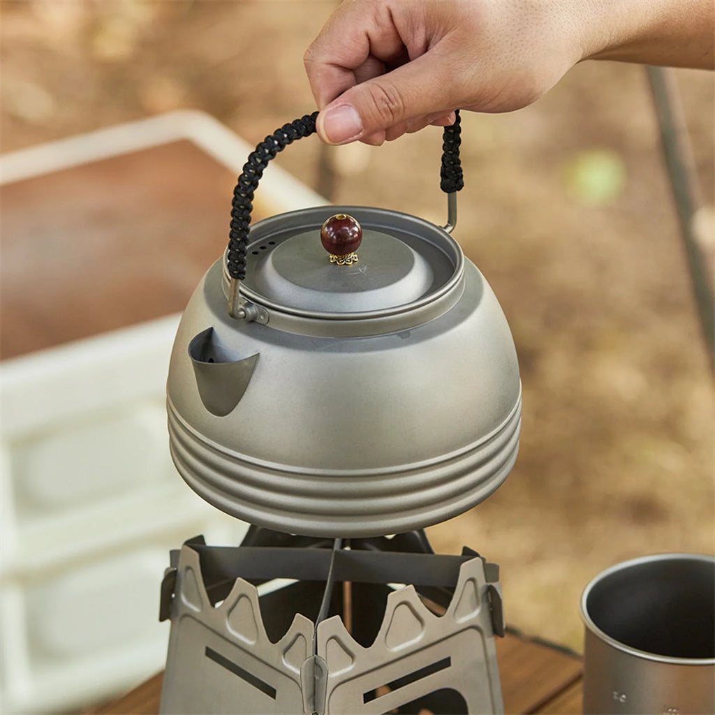 Outdoor Water Kettle Portable Tea Coffee Pot Picnic Pure Kettle Q37008