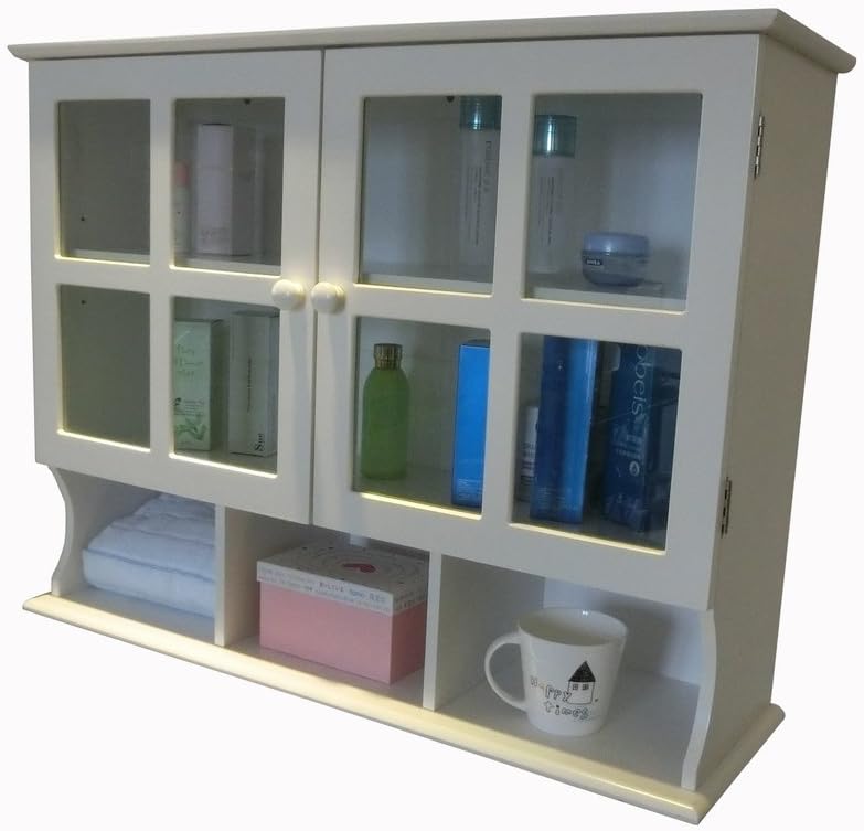 White 31.5x9.6x24-Inch Wall Cabinet H335