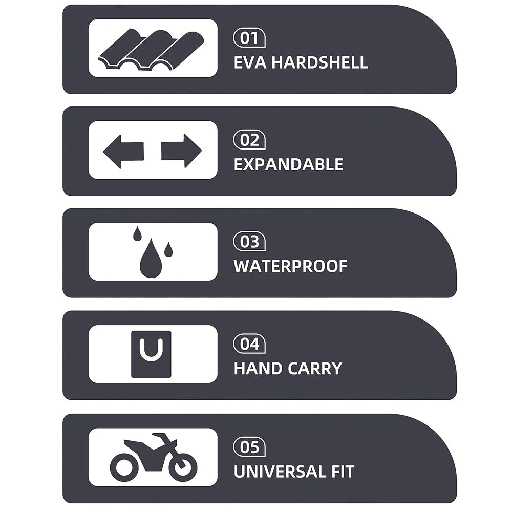 Expandable Motorcycle Rearseat Bag 23-35L Q464430