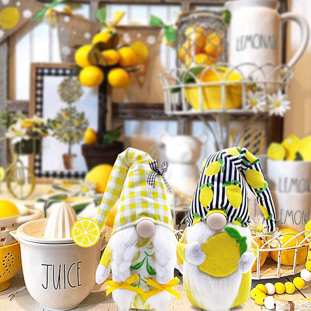 Lemon Faceless Gnome Doll Plush C763