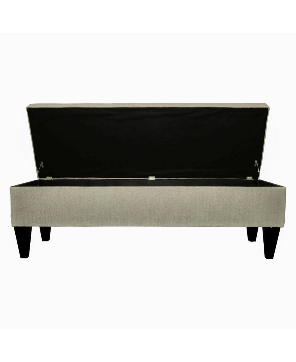 Charcoal Tufted Storage Bench Y946