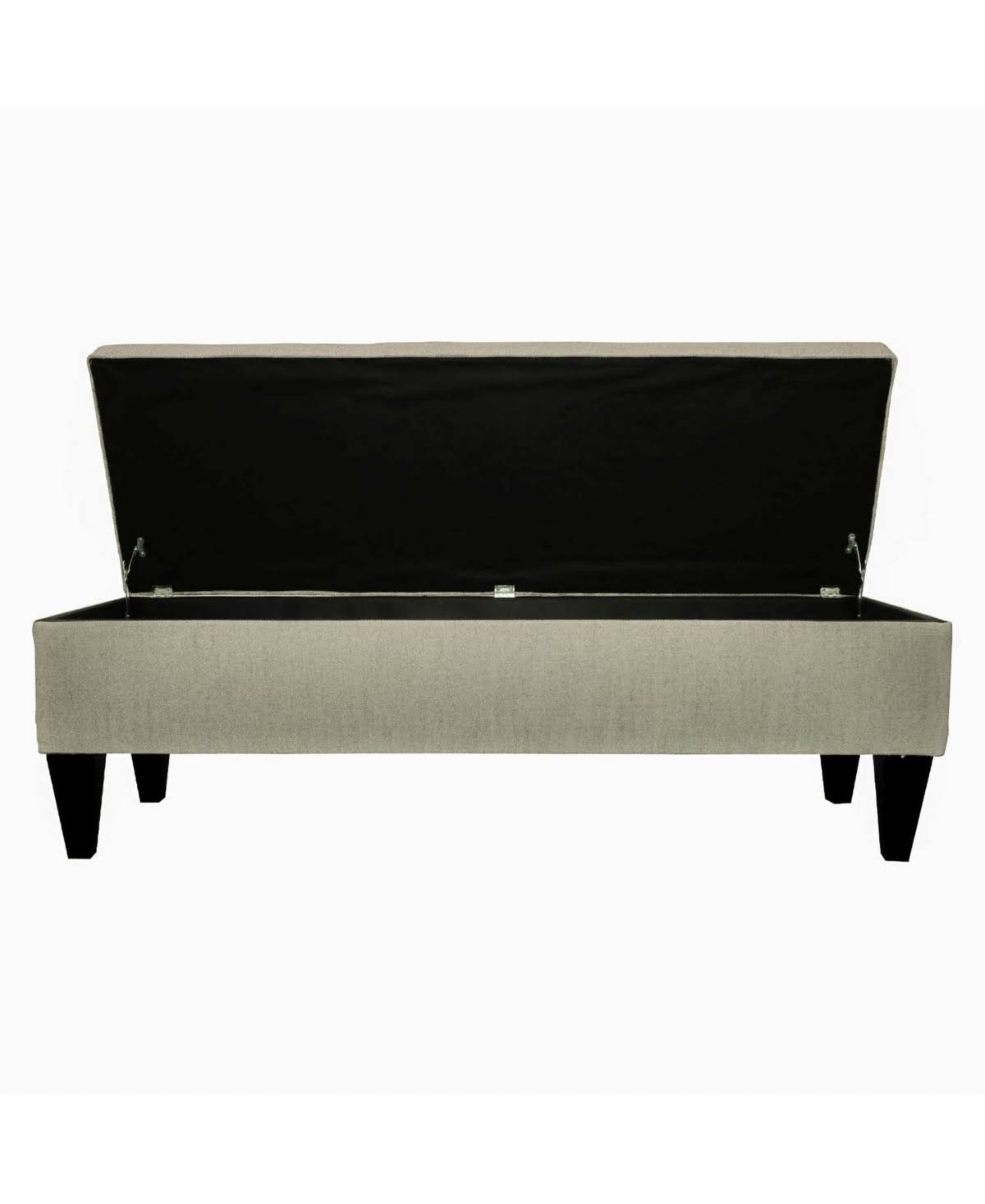 Charcoal Tufted Storage Bench Y946