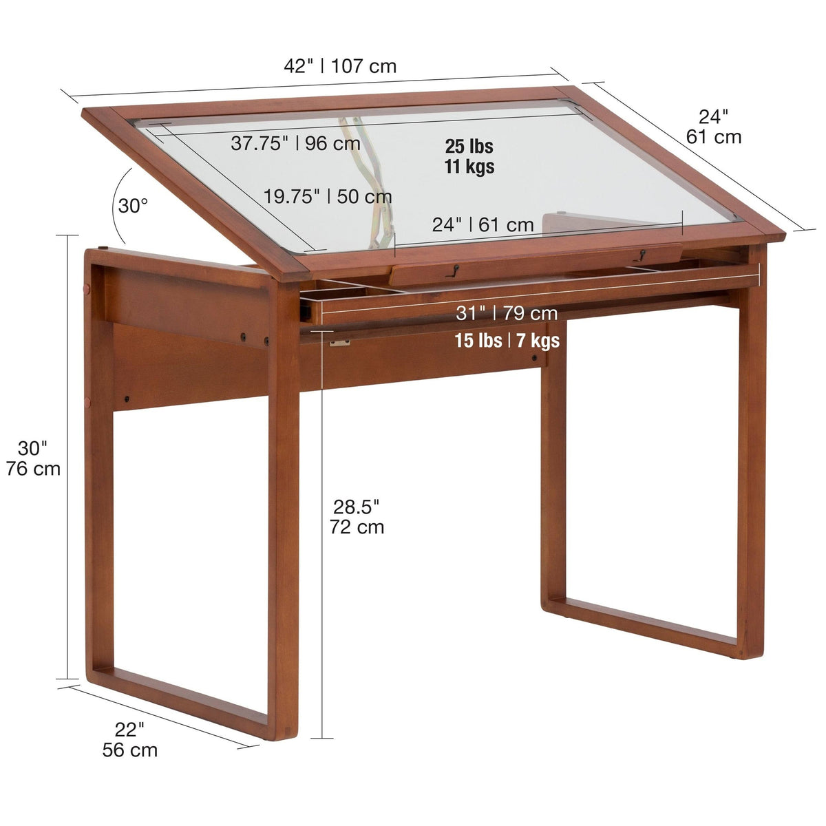 Glass Top Table V1786