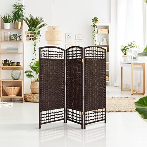 White 4 Panel Folding Screen W804