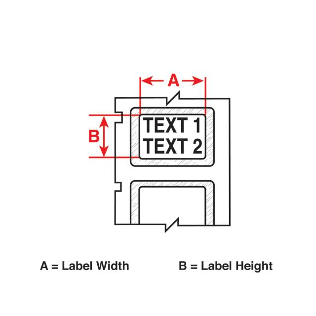 Thermal Label, 1/2 in. L x 1 in. W W92854