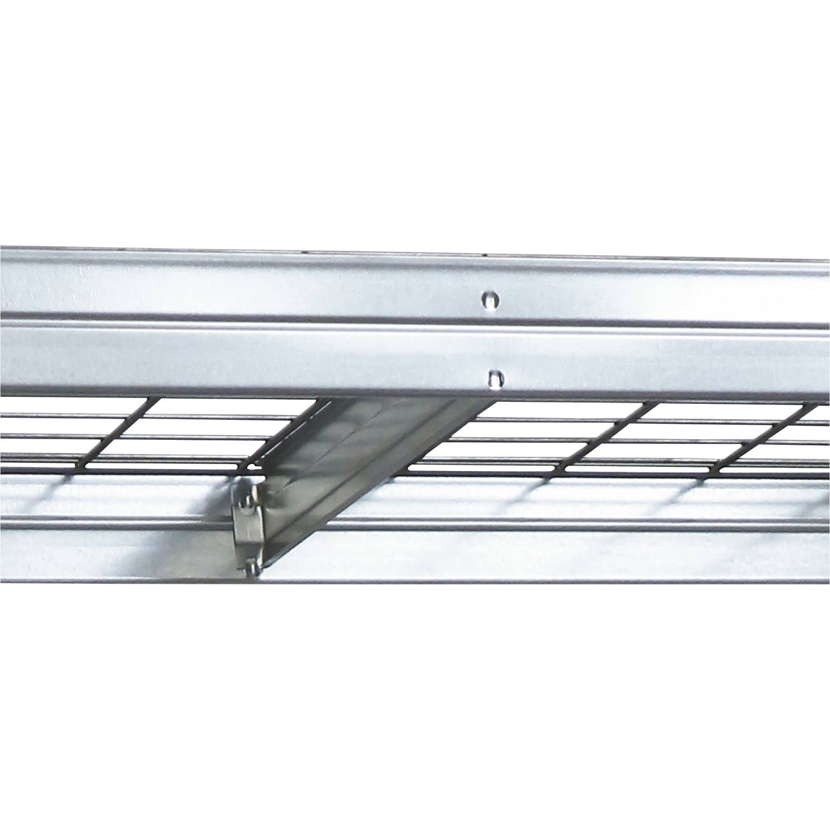Galvanized Wire Deck Shelving, 4 Shelves, 880-Lb. Capacity per Shelf O8972