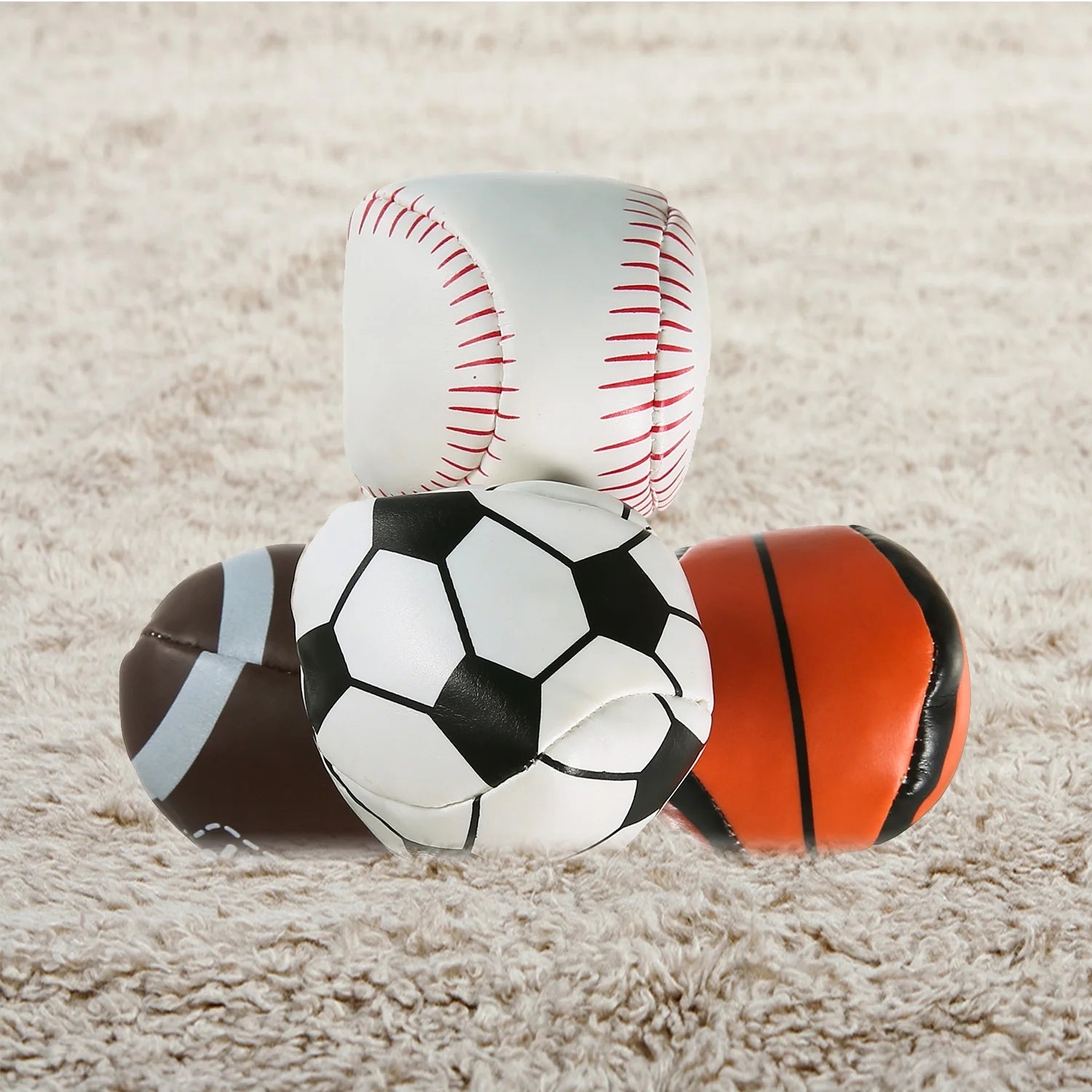 4 Pieces Rexine Hacky Sack Balls V9170