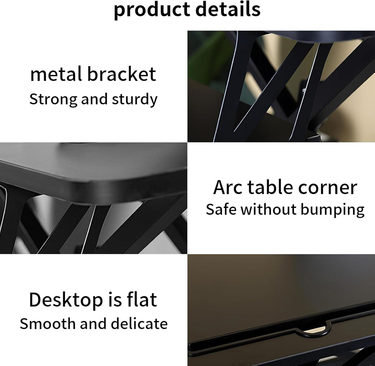 32" Height Adjustable Dual-Layer Standing Desk Converter with Keyboard Tray B559