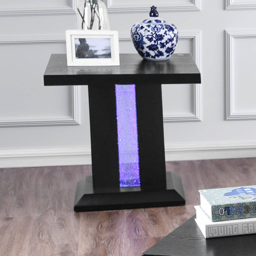 Black LED End Table G299032