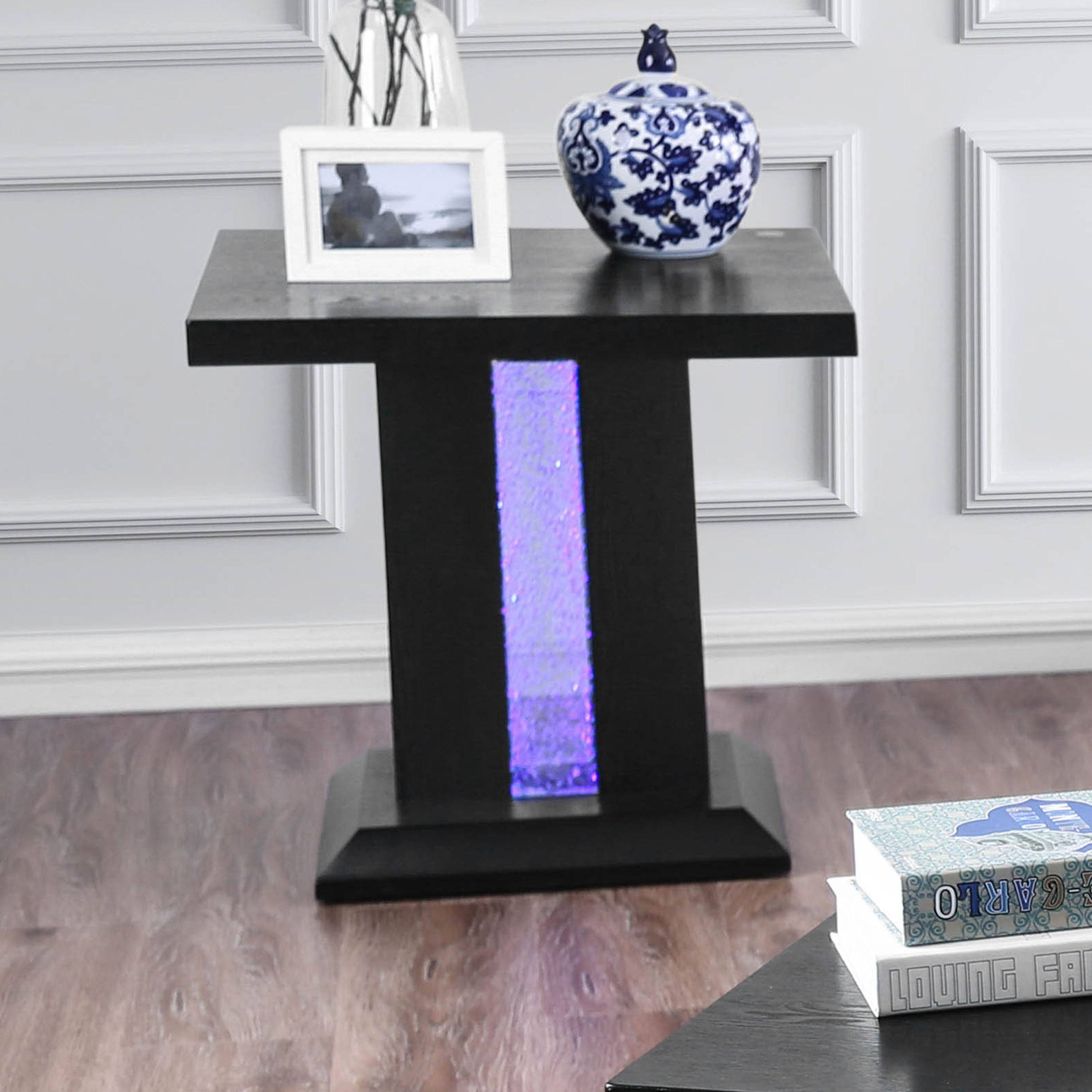 Black LED End Table G299032