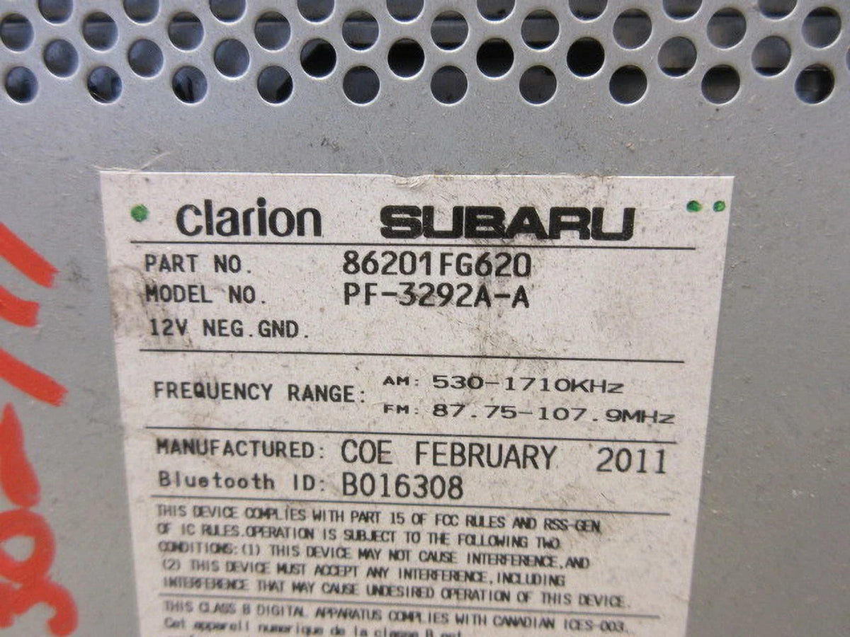 Pre-Owned Subaru Impreza AM FM CD Mp3 Radio Receiver B38815