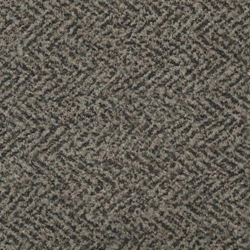 Gray Chenille Oversized Ottoman V19300