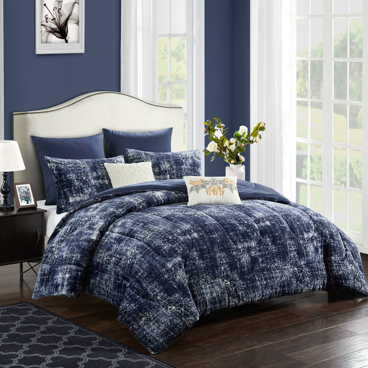 7 Piece King Comforter Bedding Set L4918