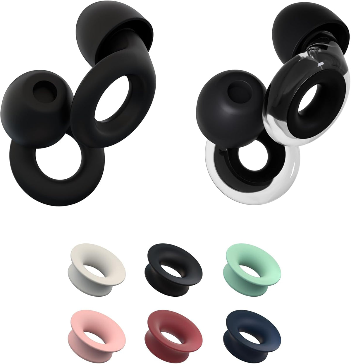 Loop Earplugs Daily Control Plus Bundle (2-Pack) + Mute – Loop Quiet (Black) + Loop Engage Plus (Crystal) + Loop Mute | Reusable Ear Plugs S902535