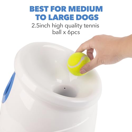 6pcs Tennis Balls (2.5'') Automatic Ball Launcher for Large Dogs L1352