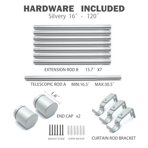 Golden Adjustable Curtain Rod 16 to 48 Inches N84188