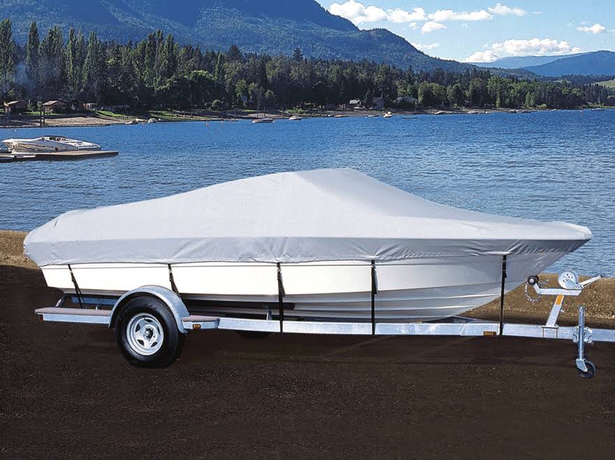 Semi-Custom Boat Cover for V-Hull Bow Riders Boats with Inboard/Outboard Motor Q9611