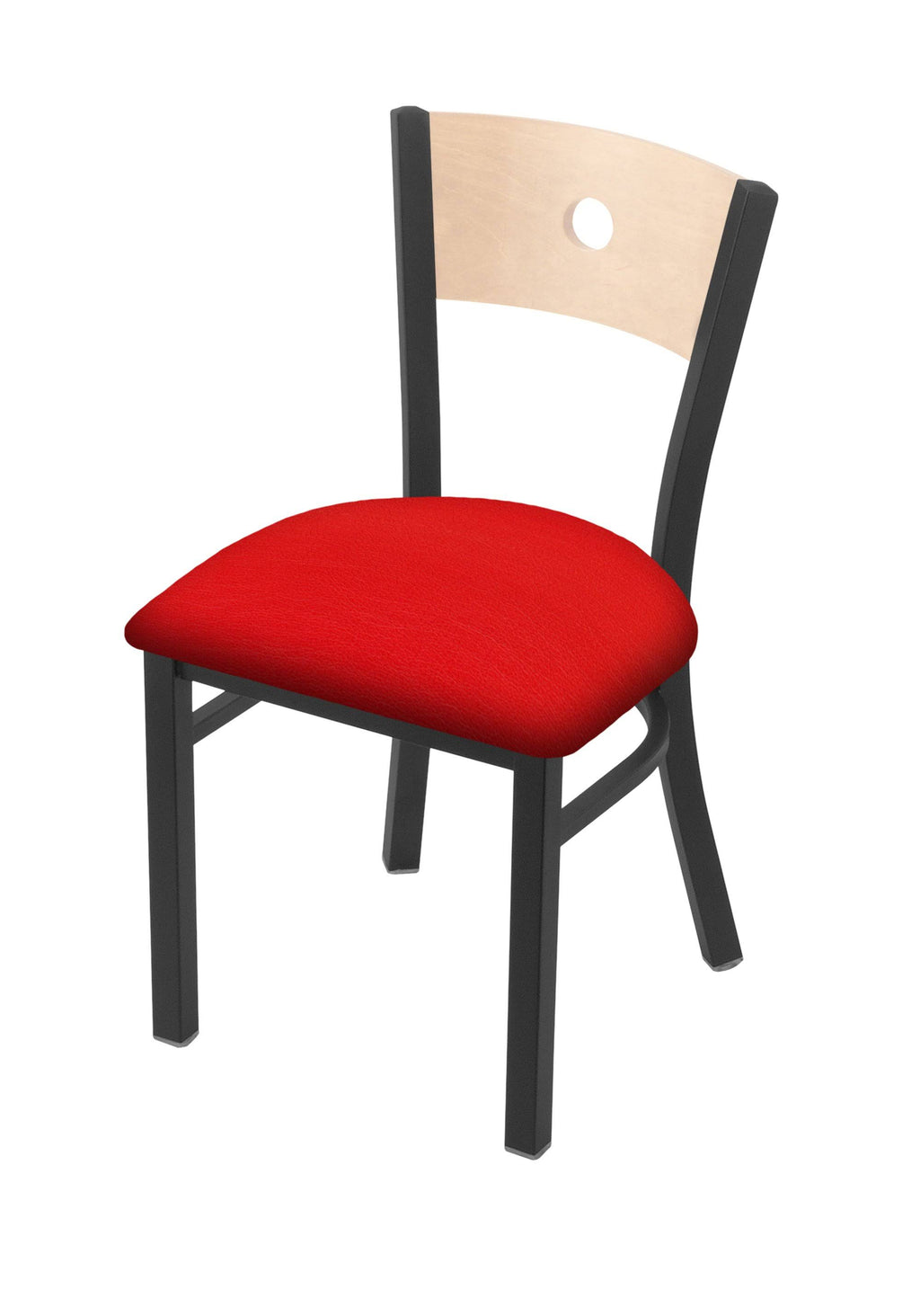 18x22 Chair with Pewter Finish, Natural Back, and Pine Seat I4161