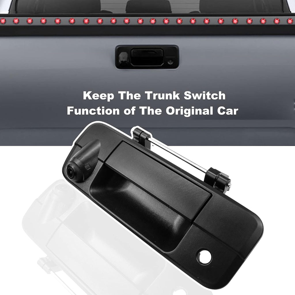 Tailgate Handle Backup Rear View Camera for Toyota Tundra 2007-2014, IP68 Waterproof H34114