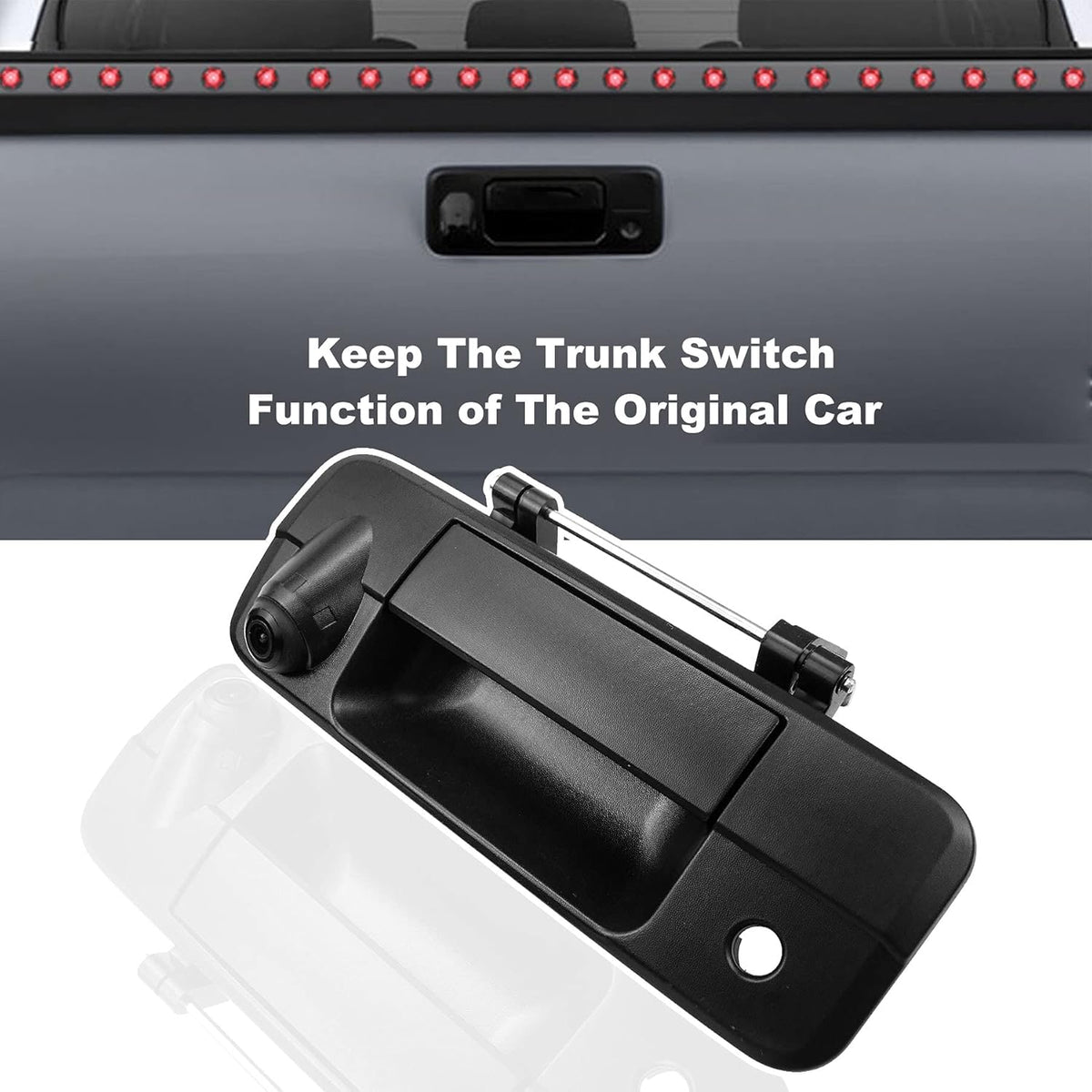 Tailgate Handle Backup Rear View Camera for Toyota Tundra 2007-2014, IP68 Waterproof H34114