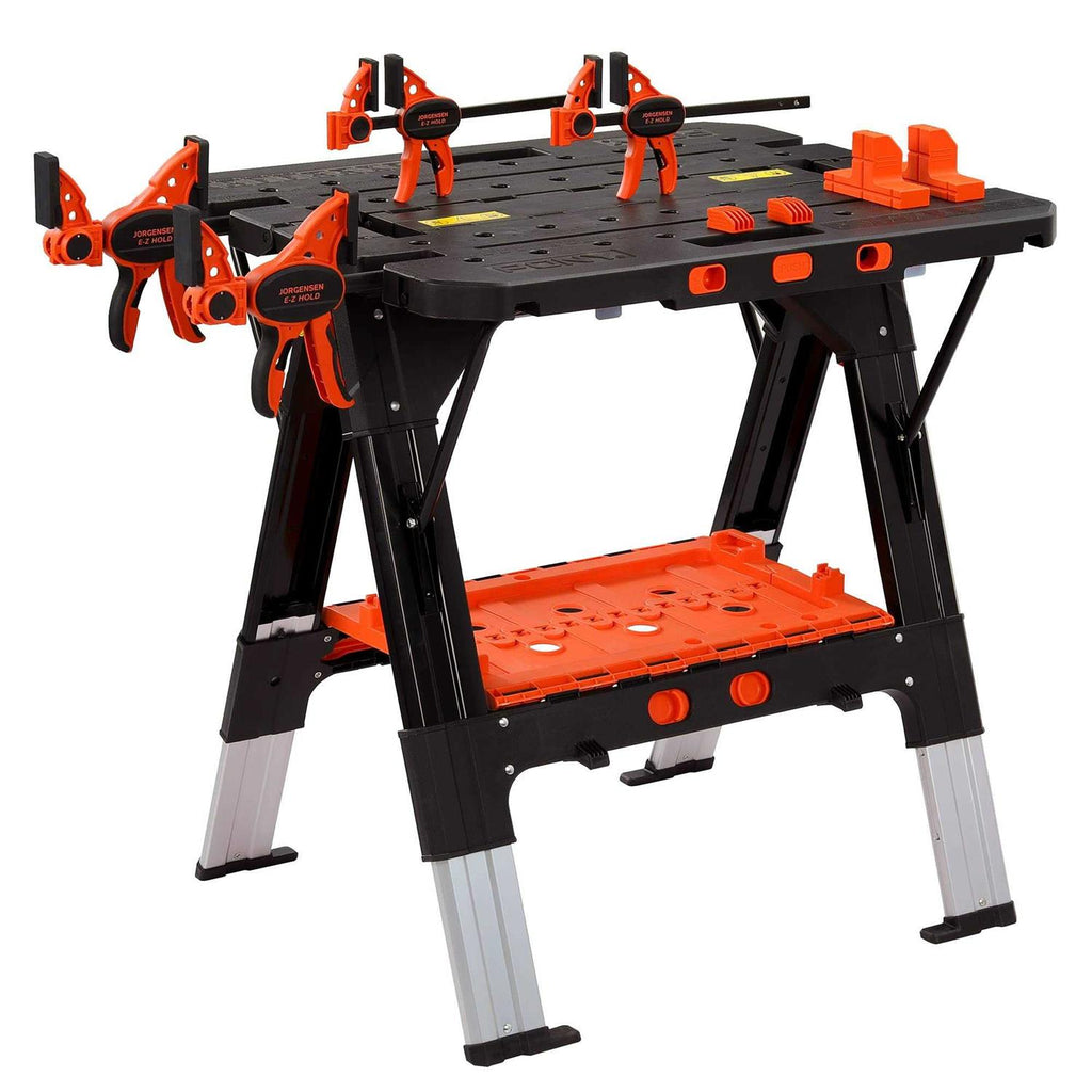 Portable Folding Work Table 2-in-1 Sawhorse Workbench A5406