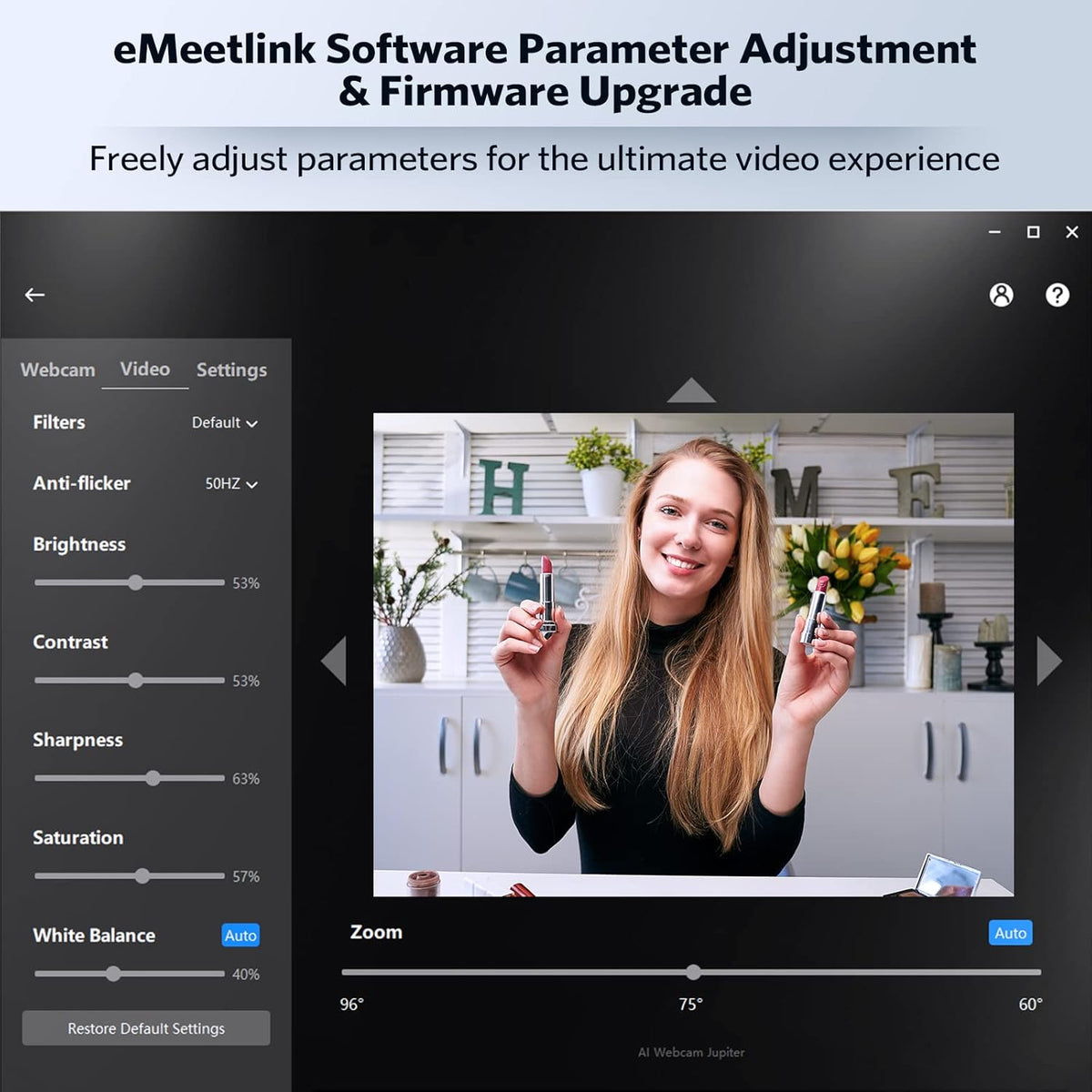 3 in 1 1080P 60FPS Webcam with Microphone and Speaker C5635
