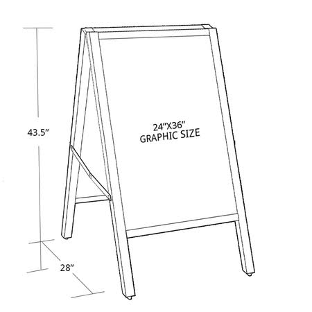 Black S Board Sign O7526