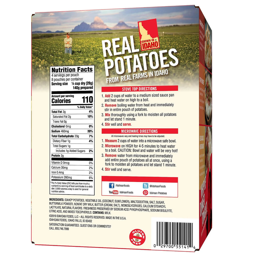 Buttery Homestyle Mashed Potatoes 32 oz 8 pk C138706