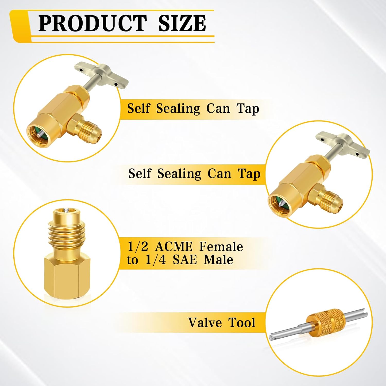 R1234YF Refrigerant Dispenser Set with Valve Core Removal Tool V828