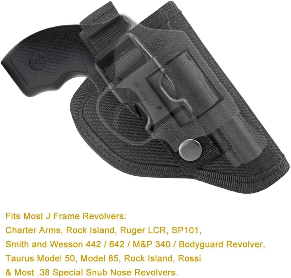 Outside The Waistband Revolver Holster Fits .22 .38 .357 2" Revolvers H5091